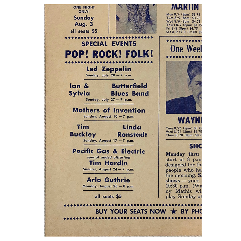 Concert Advertisement <br>1969.07.20 <br>Warrensville Heights, OH (Ad) - Image 3