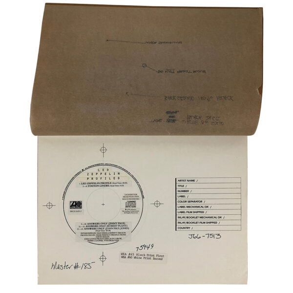 Remasters <br>Printer's Proof, Profiled CD (USA) - Image 2
