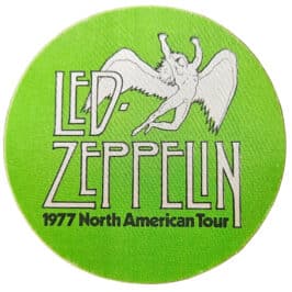 Concert Pass <br>1977 <br>Cloth, Green