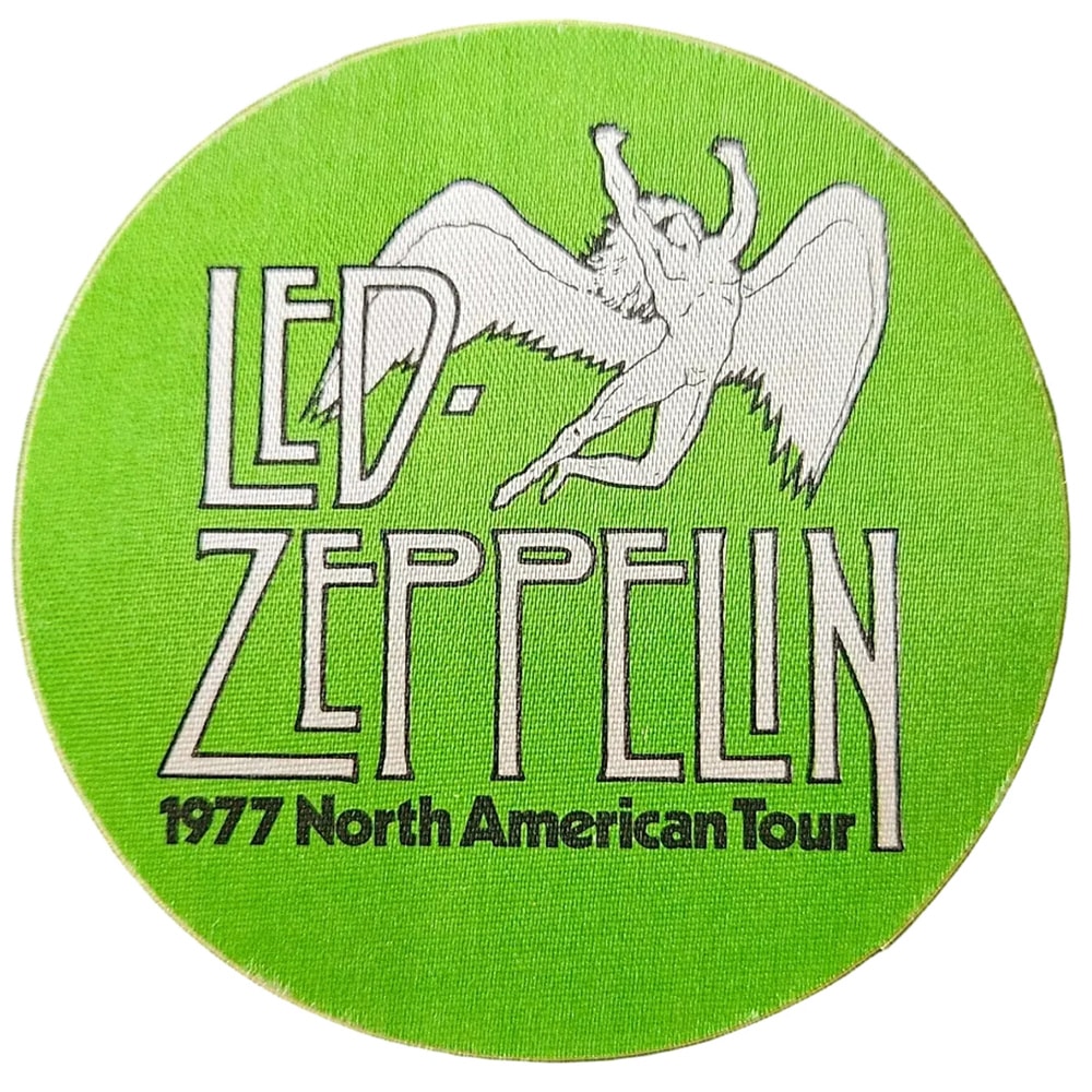 Concert Pass <br>1977 <br>Cloth, Green