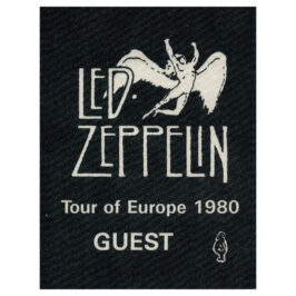 Concert Pass <br>1980 <br>Cloth, Black, Guest