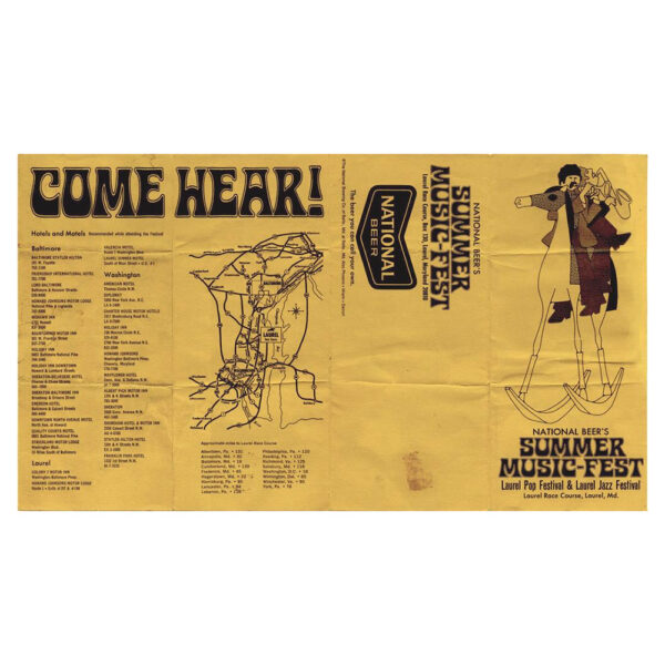 Concert Advertisement <br>1969.07.11 <br>Laurel, MD (Handbill) - Image 3