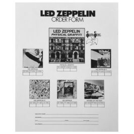 Physical Graffiti (1975) <br>Order Form (USA)