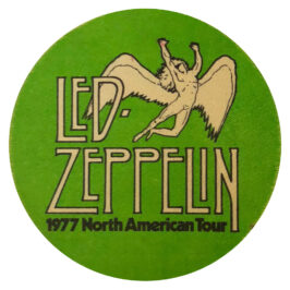 Concert Pass <br>1977 <br>Cloth, Green