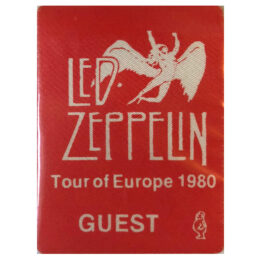 Concert Pass <br>1980 <br>Cloth, Red, Guest
