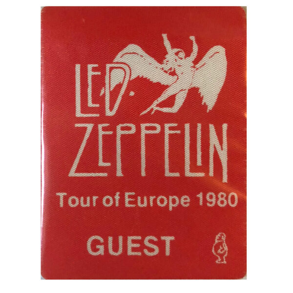 Concert Pass <br>1980 <br>Cloth, Red, Guest