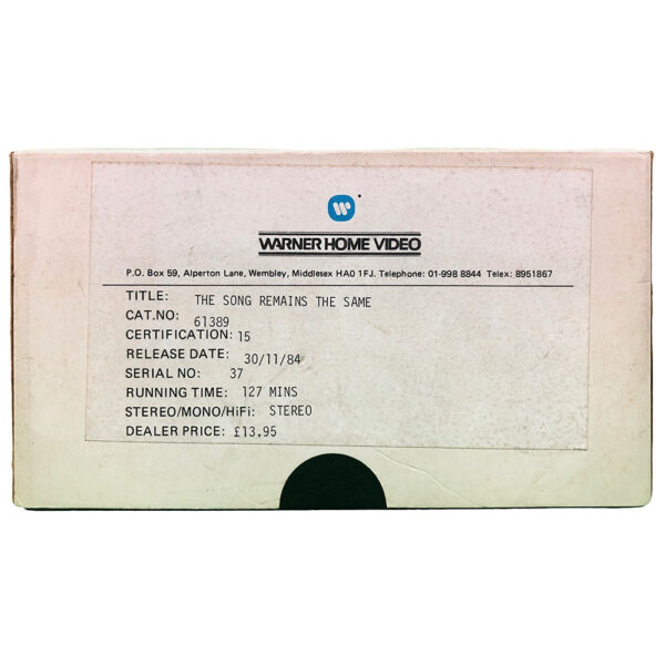 TSRTS (1984) <br>VHS, Preview Copy (UK)