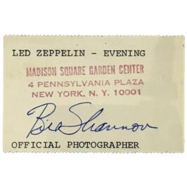 Concert Pass <br>1977.06 <br>New York, Photo