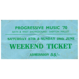 Concert Ticket <br>1970.06.28 <br>Shepton Mallet, UK