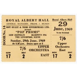 Concert Ticket <br>1969.06.29 <br>London, UK