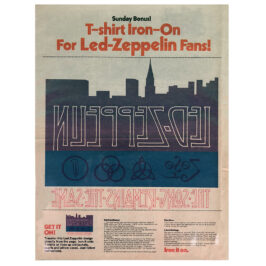 T-Shirt Iron-On (1977) <br>Sunday Daily News (USA)