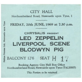 Concert Ticket <br>1969.06.20 <br>Newcastle, UK