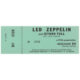 Concert Ticket <br>1969.08.15 <br>San Antonio, TX