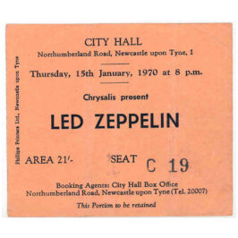 Concert Ticket <br>1970.01.15 <br>Newcastle, UK