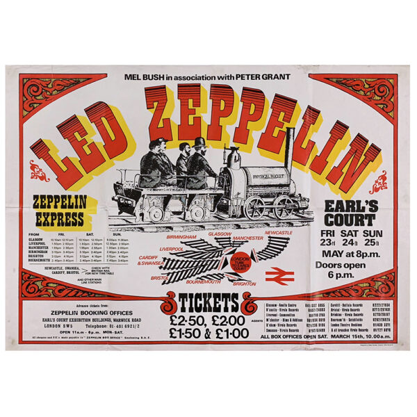 Concert Advertisement <br>1975.05 <br>London, UK (poster)