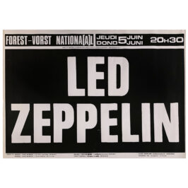 Concert Advertisement <br>1980.06.20 <br>Brussels, BE (Poster)