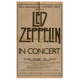 Concert Advertisement <br>1980.11.01 <br>Buffalo, NY (Ad)