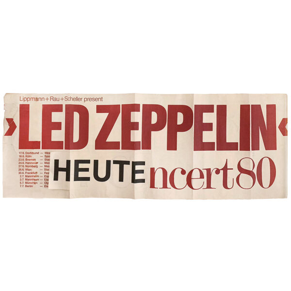 Concert Advertisement <br>1980 <br>Germany (Poster)