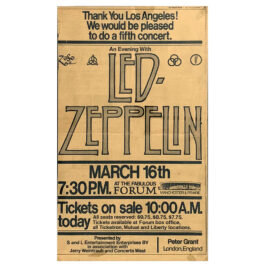 Concert Advertisement <br>1977.03.16 <br>Los Angeles, CA (Ad)