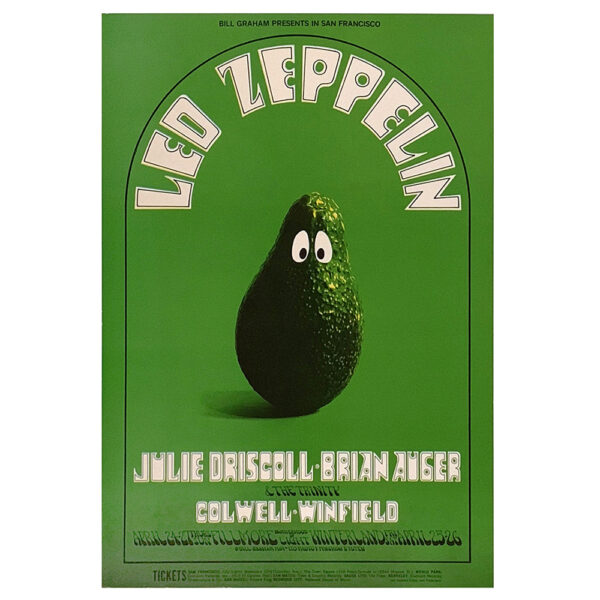 Concert Advertisement <br>1969.04 <br>San Francisco, CA (Poster)