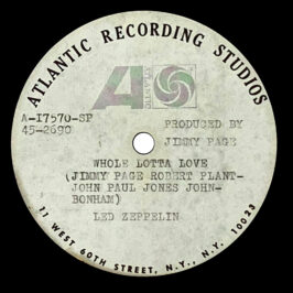 LP <br>Led Zeppelin II <br>USA, 1-Song 10" (45-2690) Acetate