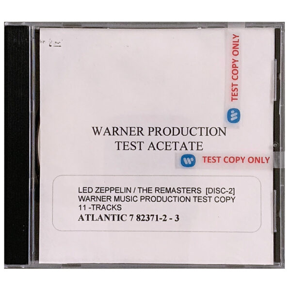 Remasters <br>CD, Test Acetate (USA) - Image 2