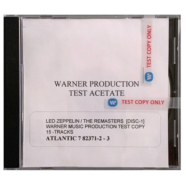 Remasters <br>CD, Test Acetate (USA)