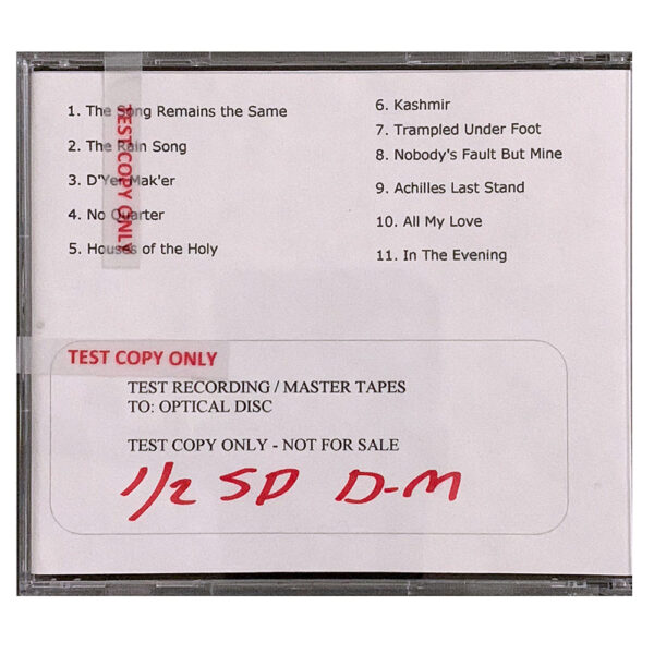 Remasters <br>CD, Test Acetate (USA) - Image 4