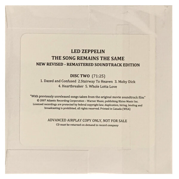 TSRTS (2007) <br>CD, Advanced Radio Airplay, Promo  (USA) - Image 3