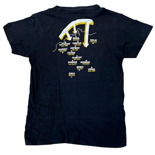 Concert Clothing <br>1980 <br>Over Europe Tour, T-Shirt (Black) - Image 2