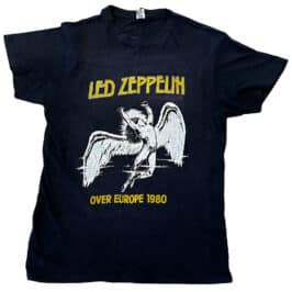Concert Clothing <br>1980 <br>Over Europe Tour, T-Shirt (Black)