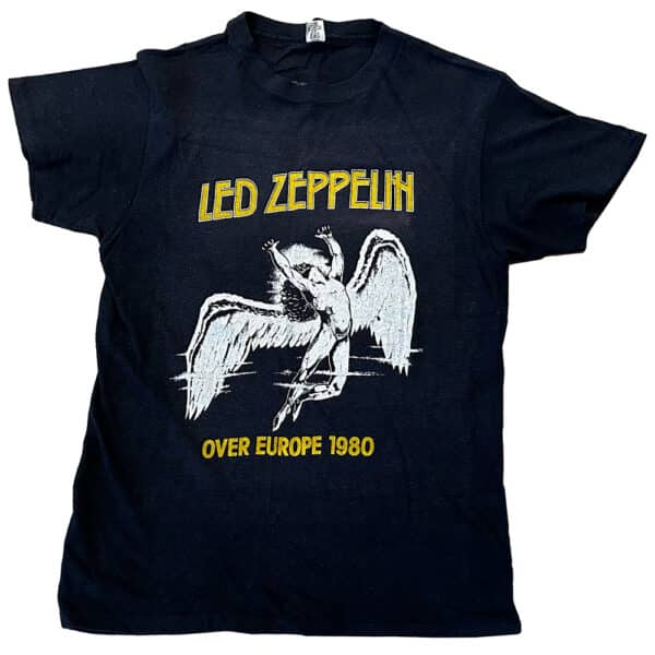 Concert Clothing <br>1980 <br>Over Europe Tour, T-Shirt (Black)