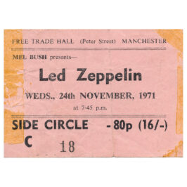 Concert Ticket <br>1971.11.24 <br>Manchester, UK