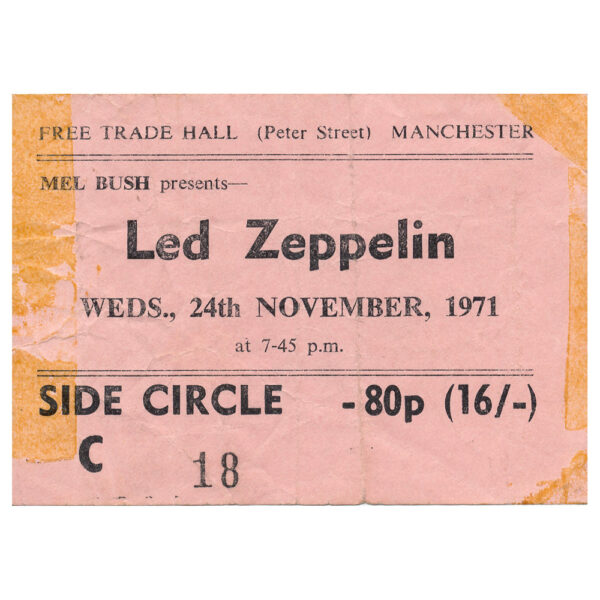 Concert Ticket <br>1971.11.24 <br>Manchester, UK