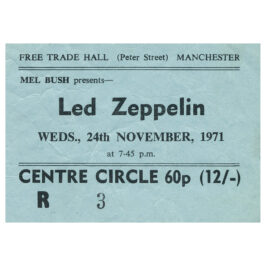Concert Ticket <br>1971.11.24 <br>Manchester, UK