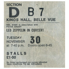 Concert Ticket <br>1971.11.30 <br>Manchester, UK