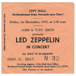 Concert Ticket <br>1972.12.01 <br>Newcastle, UK