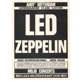 Concert Advertisement <br>1980.06.21 <br>Rotterdam, NL (Poster)