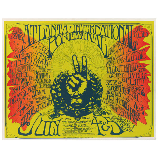 Concert Advertisement <br>1969.07.05 <br>Atlanta, GA (Poster)