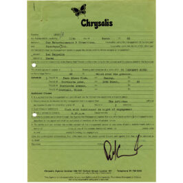 Concert Rarity <br>1969.03.30 <br>Southall, Contract