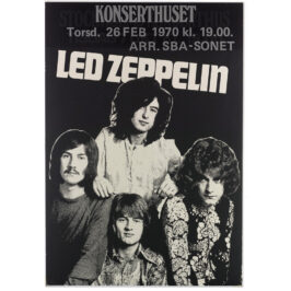 Concert Advertisement <br>1970.02.26 <br>Stockholm, SE (Poster)