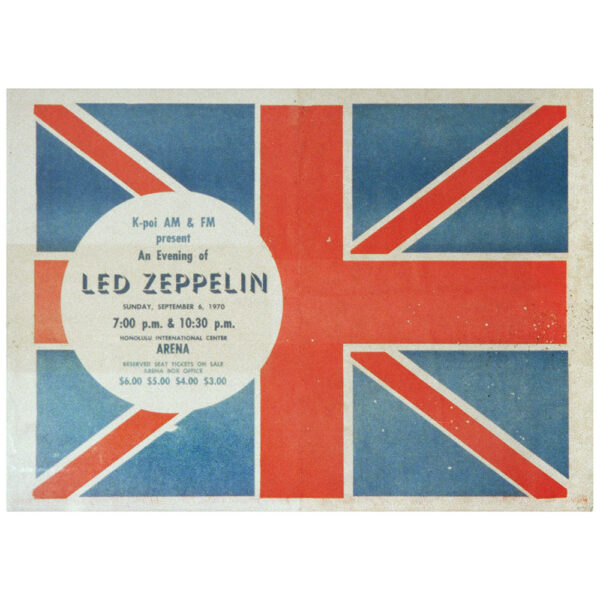 Concert Advertisement <br>1970.09.06 <br>Honolulu, HI (Poster)