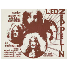 Concert Advertisement <br>1971.08.29 <br>New Orleans, LA (Handbill)
