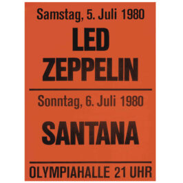 Concert Advertisement <br>1980.07.05 <br>Munich, DE (Poster)