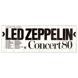 Concert Advertisement <br>1980 <br>Germany, original dates (Poster)