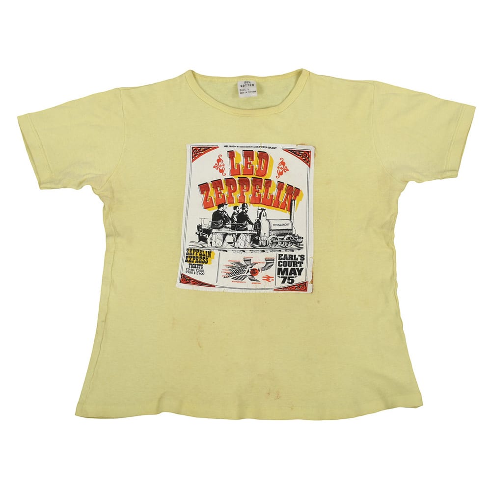 Concert Clothing <br>1975.05 <br>Earls Court, T-Shirt (Yellow)