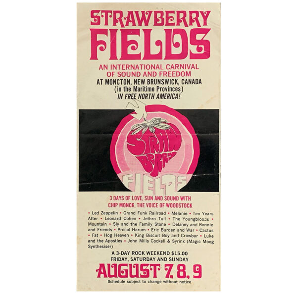 Concert Advertisement <br>1970.08.07 <br>Bowmanville, CA (Mailer)