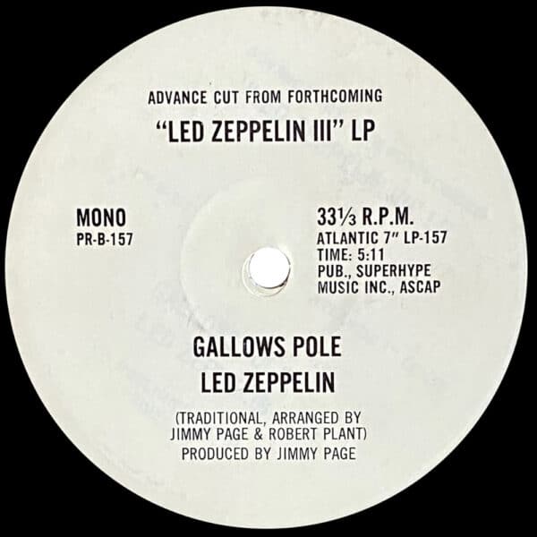 Single <br>USA (PR157) <br>Gallows Pole / Gallows Pole (Promo #2) - Image 3