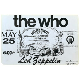 Concert Advertisement <br>1969.05.25 <br>Columbia, MD (Handbill)