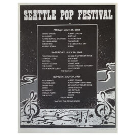 Concert Advertisement <br>1969.07.27 <br>Seattle, WA (Handbill)